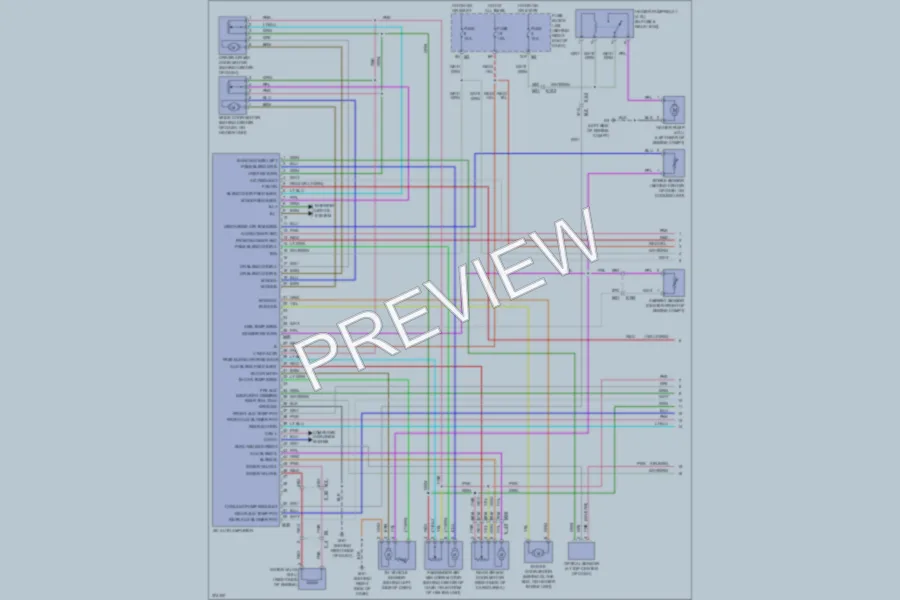 2012 Nissan Pathfinder Air Conditioning wiring diagram preview