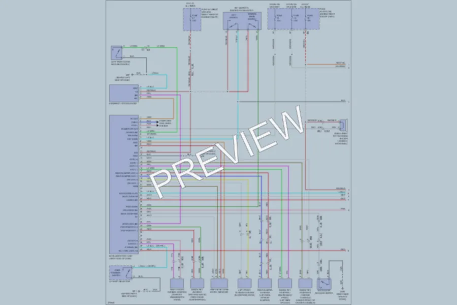 2012 Nissan Pathfinder Power Door Locks wiring diagram preview