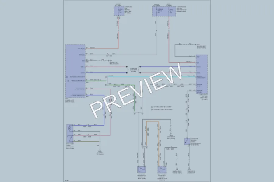 2012 Nissan Pathfinder Trunk Tailgate Fuel Door wiring diagram preview