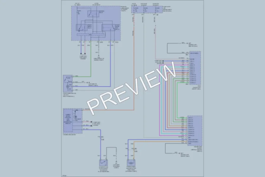 2012 Nissan Pathfinder Wiper Washer wiring diagram preview