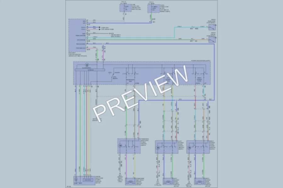 2012 Nissan Quest Power Windows wiring diagram preview