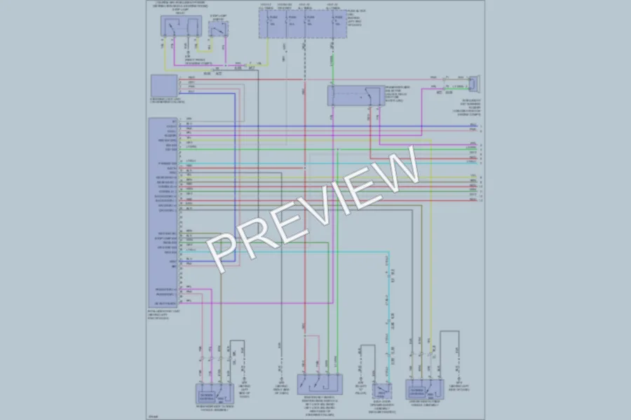 2012 Nissan Rogue Power Door Locks wiring diagram preview