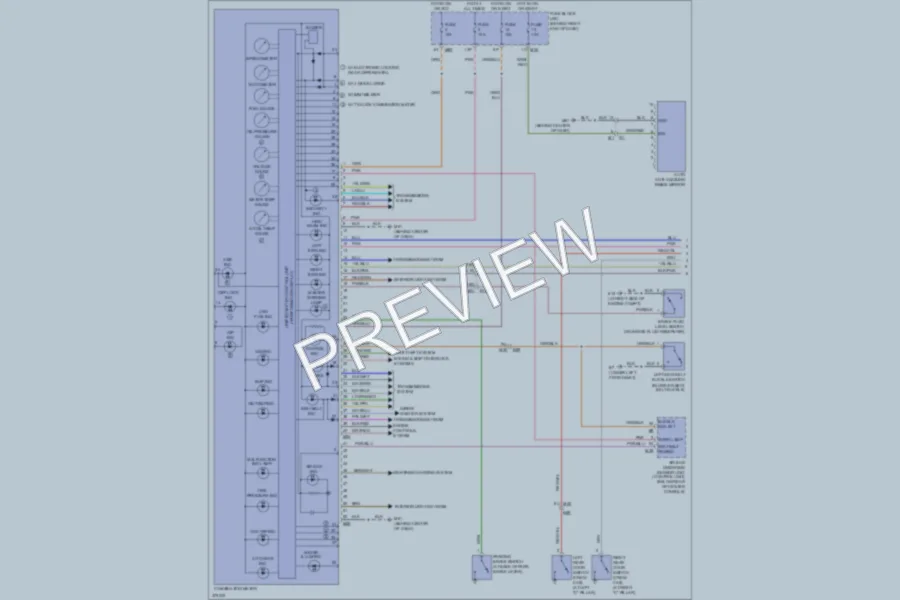 2012 Nissan Titan Instrument Cluster wiring diagram preview