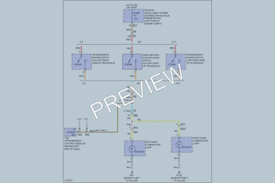 2012 Nissan Versa Exterior Lights wiring diagram preview