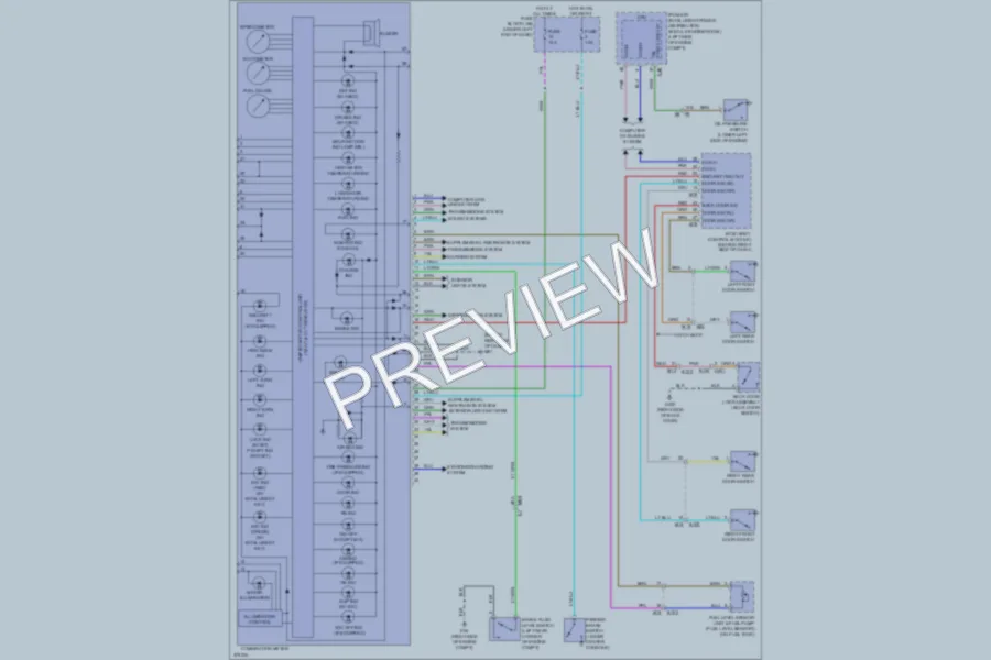 2012 Nissan Versa Instrument Cluster wiring diagram preview