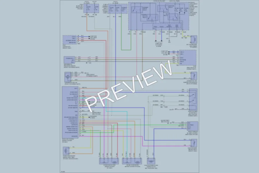 2012 Nissan Xterra Air Conditioning wiring diagram preview