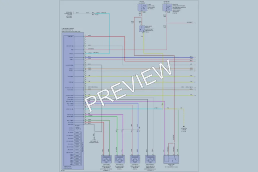 2012 Nissan Xterra Anti Lock Brakes wiring diagram preview