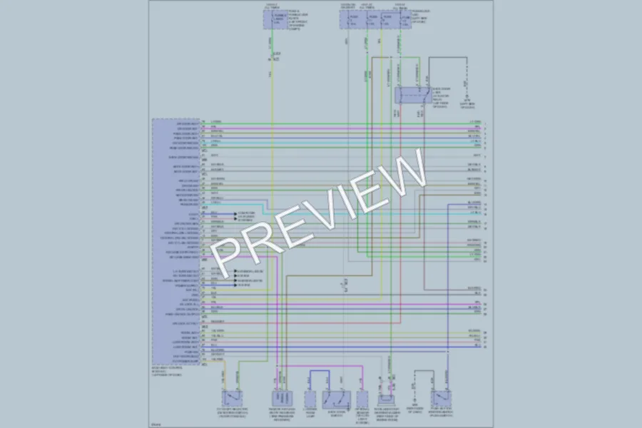 2012 Nissan cube Power Door Locks wiring diagram preview