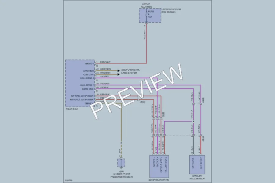 2012 Porsche 911 Active Bodyworks wiring diagram preview