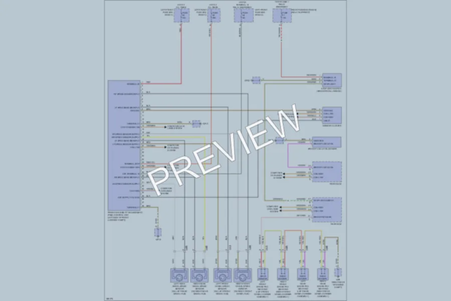 2012 Porsche 911 Anti Lock Brakes wiring diagram preview