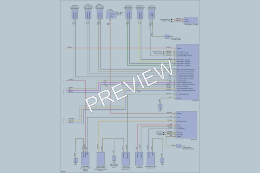 2012 Porsche 911 Anti Theft wiring diagram preview