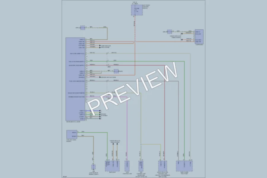 2012 Porsche 911 Instrument Cluster wiring diagram preview
