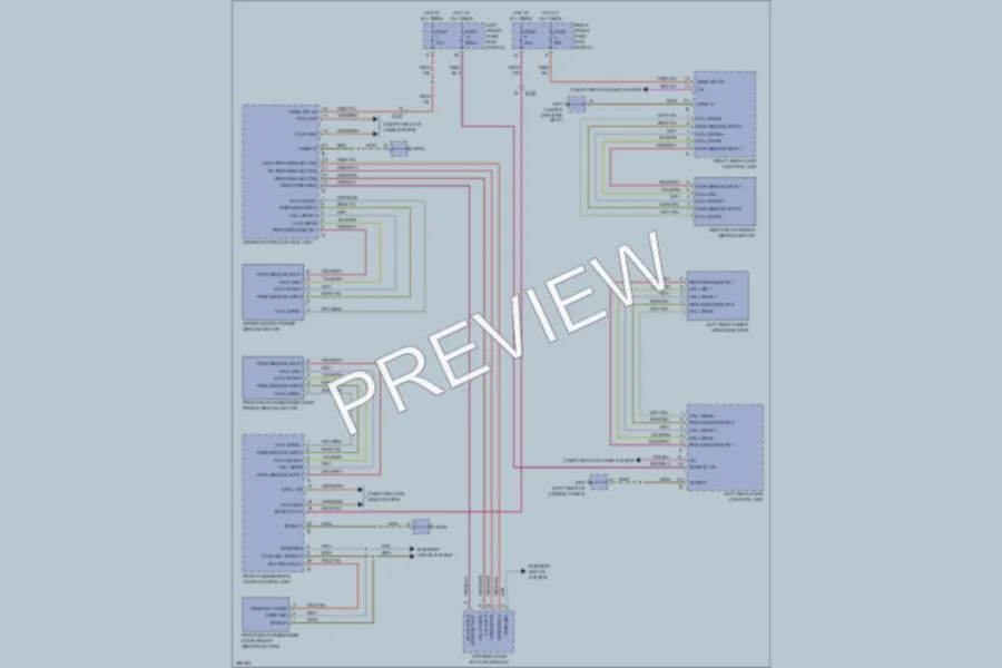 2012 Porsche 911 Power Windows wiring diagram preview