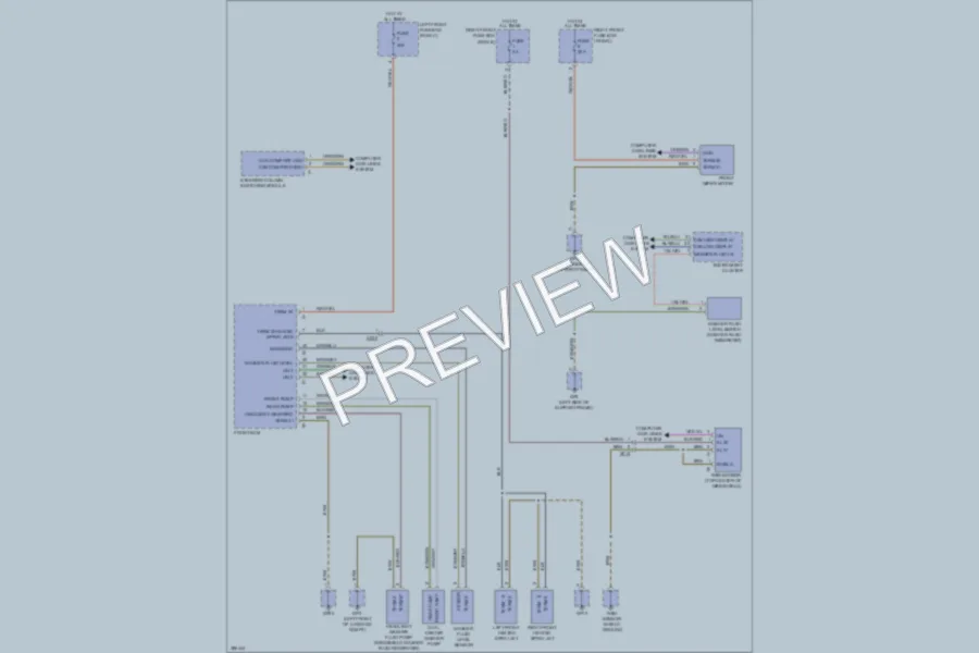2012 Porsche 911 Wiper Washer wiring diagram preview