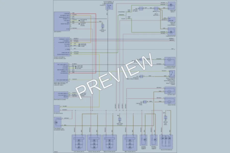 2012 Porsche Boxster Interior Lights wiring diagram preview