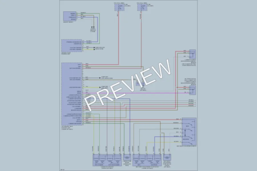 2012 Porsche Boxster Memory Systems wiring diagram preview