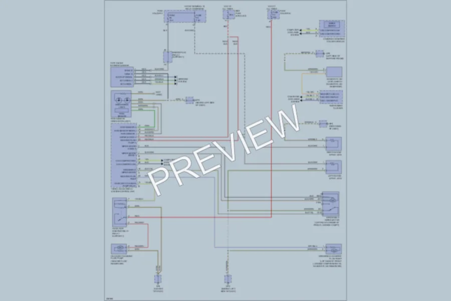 2012 Porsche Boxster Wiper Washer wiring diagram preview