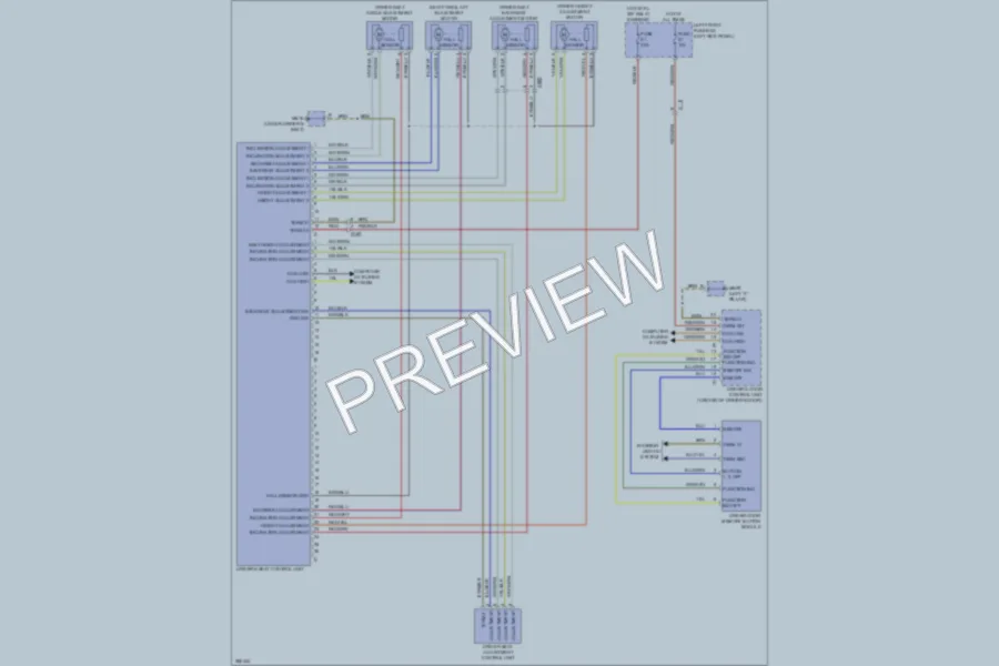 2012 Porsche Panamera Memory Systems wiring diagram preview