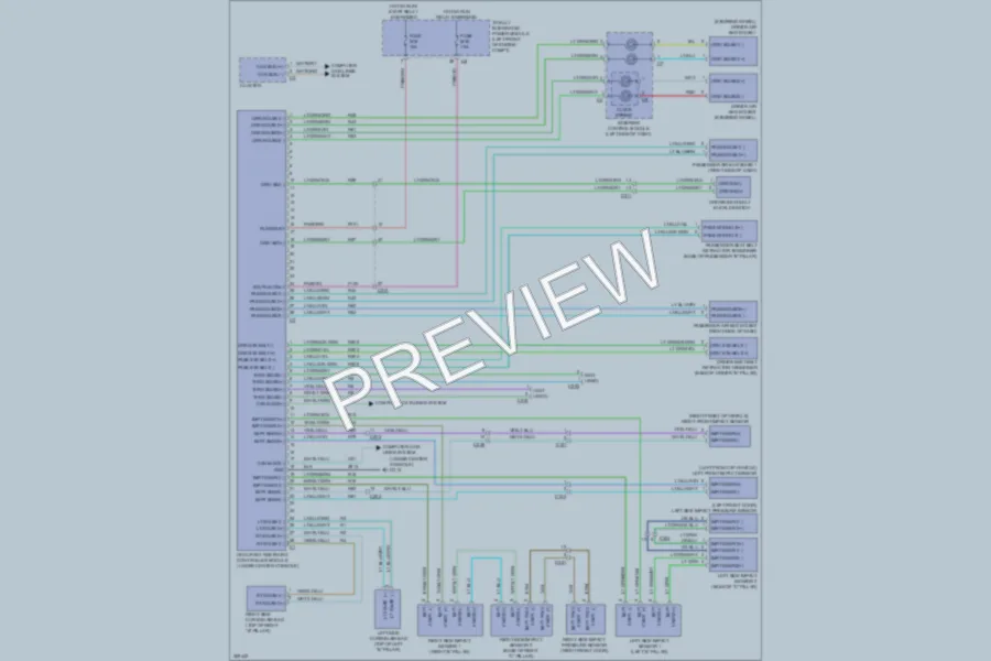 2012 Ram 1500 Supplemental Restraints wiring diagram preview