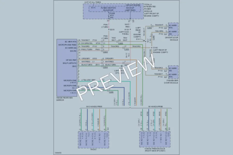 2012 Ram 3500 Power Mirrors wiring diagram preview