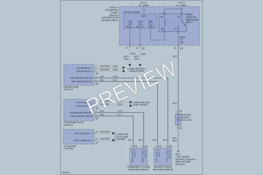 2012 Ram 3500 Hd Defoggers wiring diagram preview