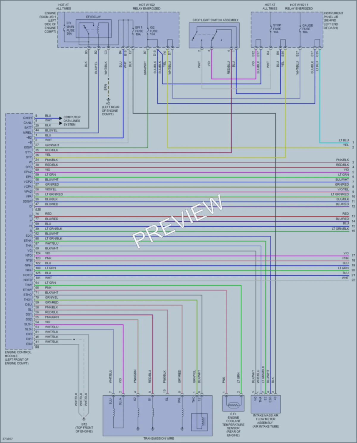 2012 Scion iQ Transmission wiring diagram preview