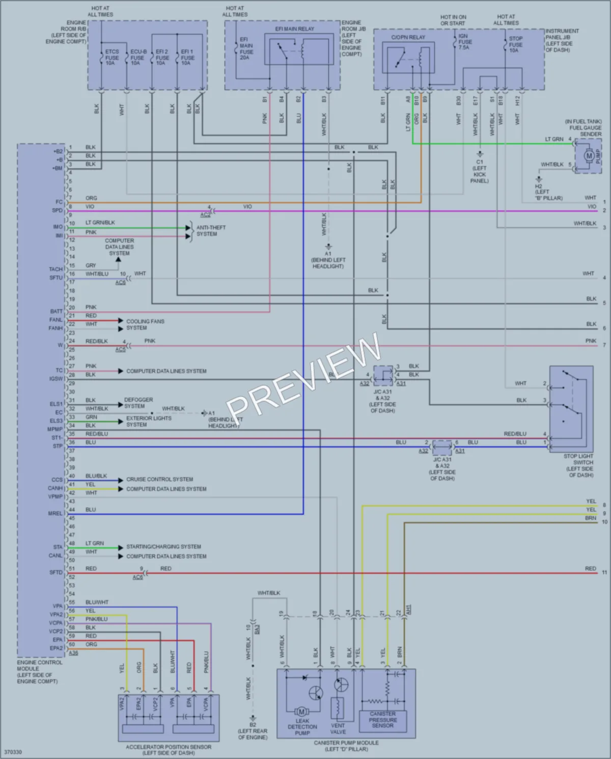 2012 Scion xB Engine Performance wiring diagram preview