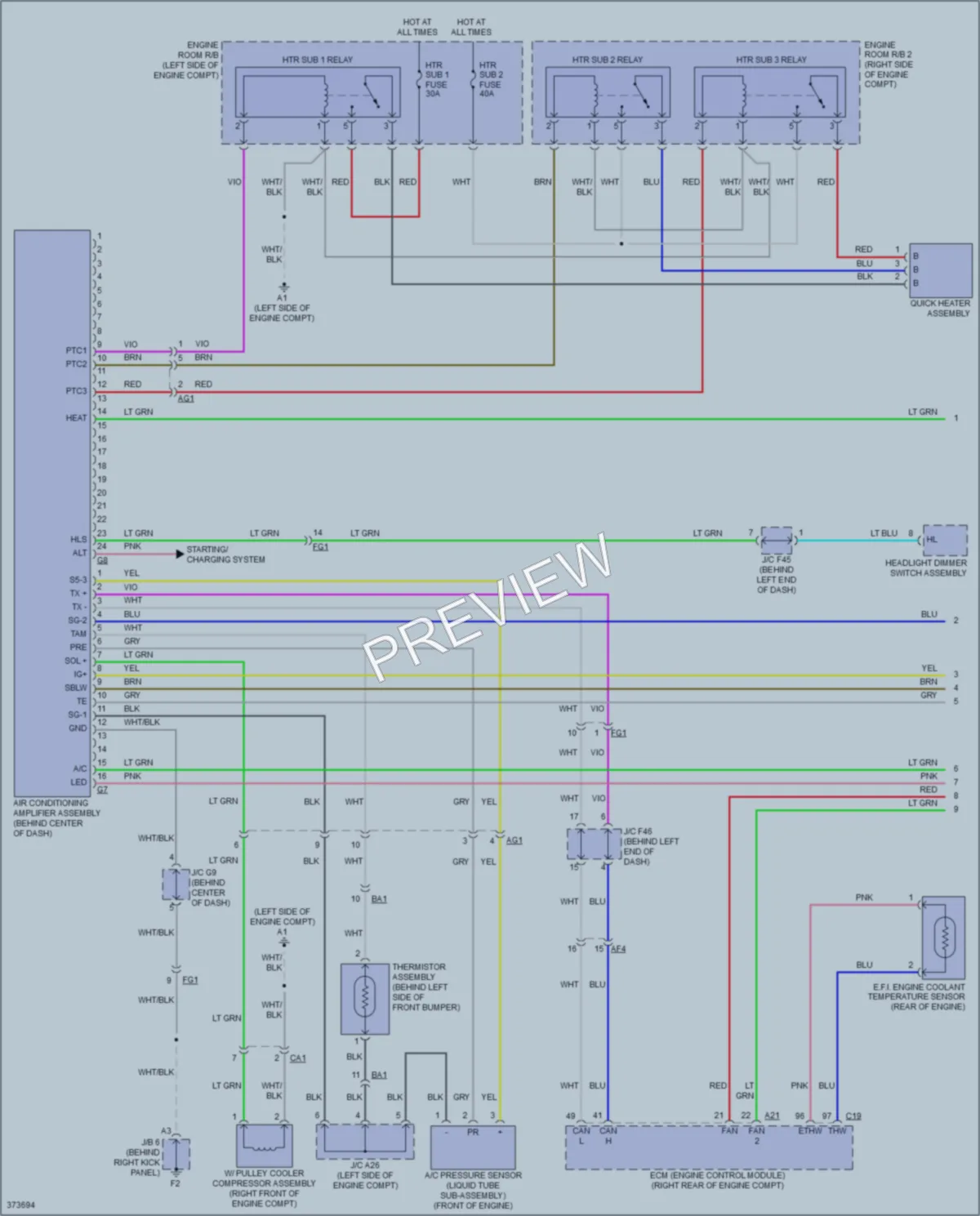 2012 Scion xD Air Conditioning wiring diagram preview