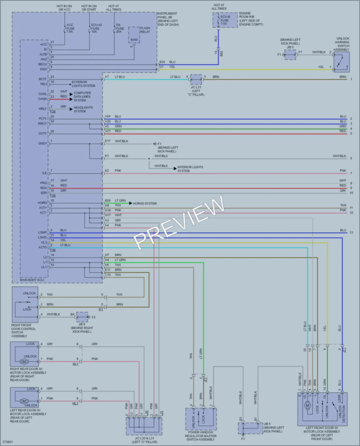 2012 Scion xD Anti Theft wiring diagram preview