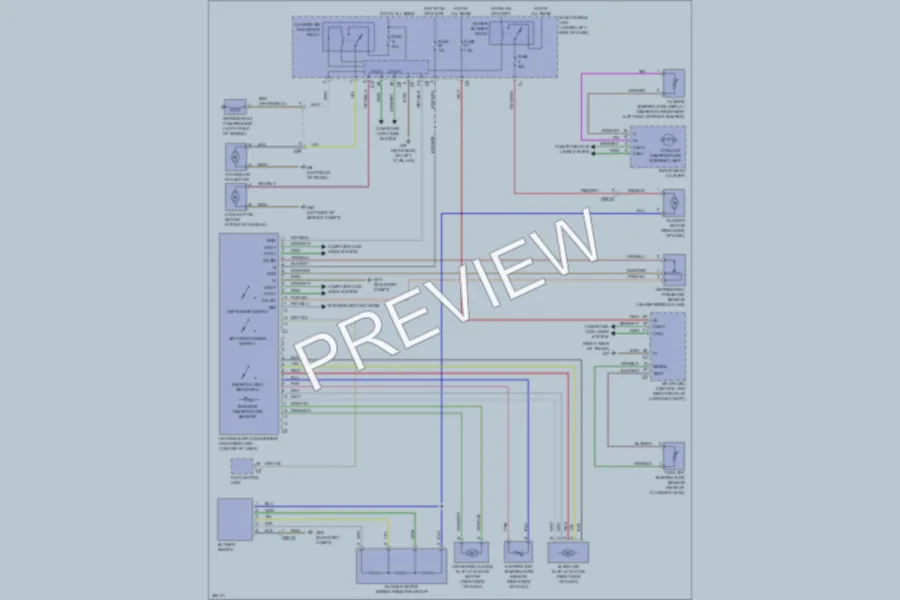 2012 Smart fortwo Air Conditioning wiring diagram preview