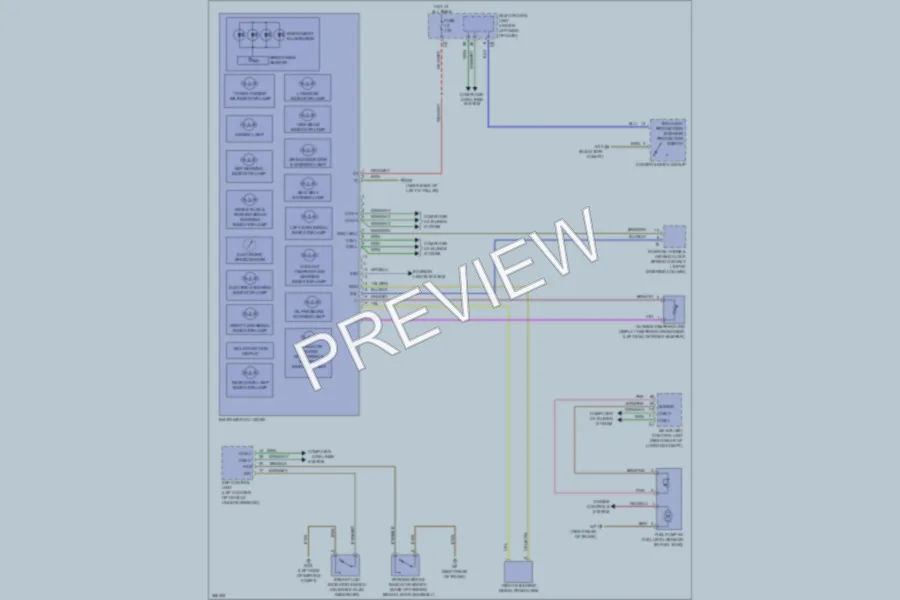 2012 Smart fortwo Instrument Cluster wiring diagram preview