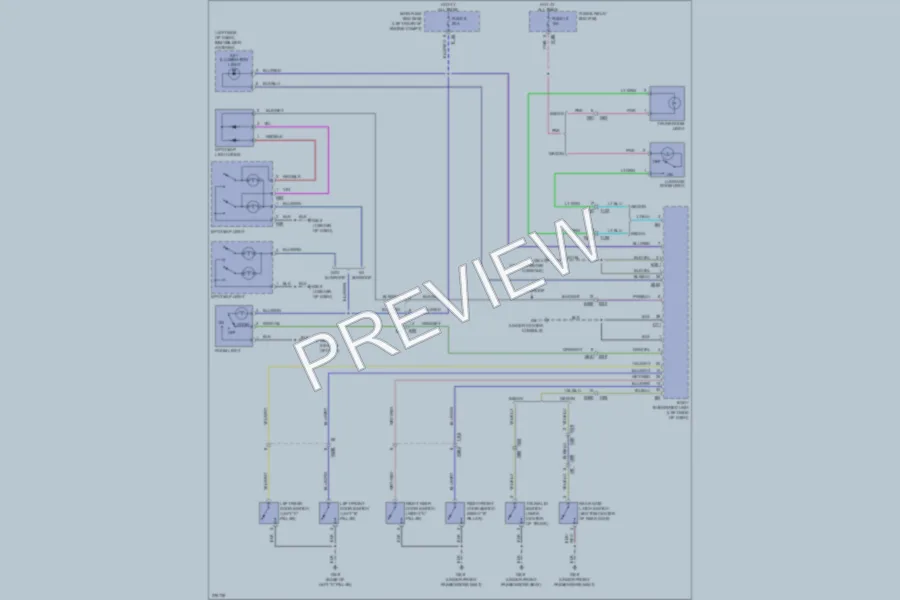 2012 Subaru 2.0L Eng Interior Lights wiring diagram preview