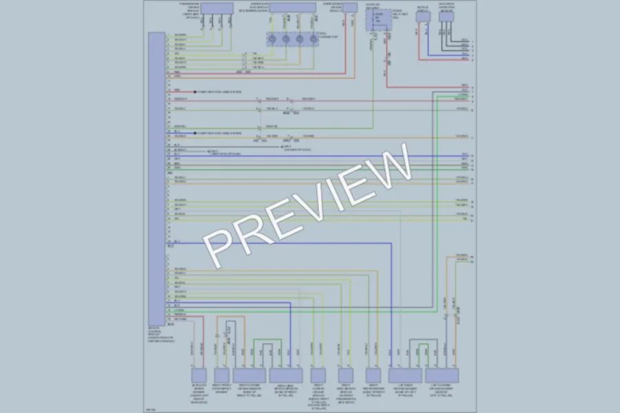 2012 Subaru 2.0L Eng Supplemental Restraints wiring diagram preview