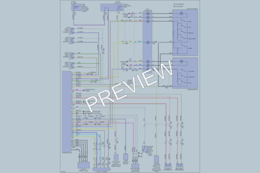 2012 Subaru 2.5L Eng Navigation wiring diagram preview