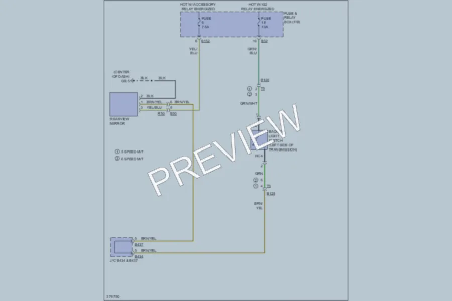 2012 Subaru 2.5L Eng Power Mirrors wiring diagram preview
