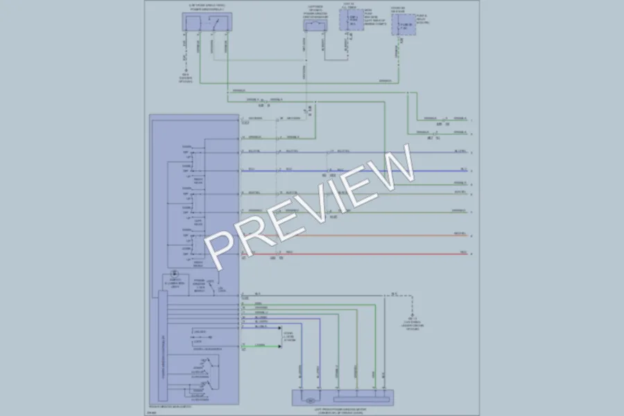 2012 Subaru 2.5L Eng Power Windows wiring diagram preview