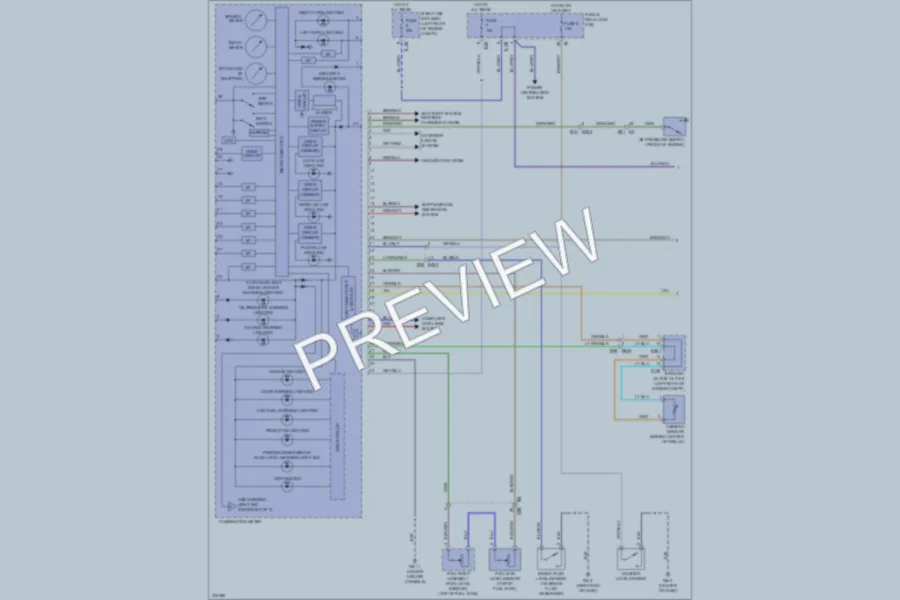 2012 Subaru 2.0L Eng Instrument Cluster wiring diagram preview