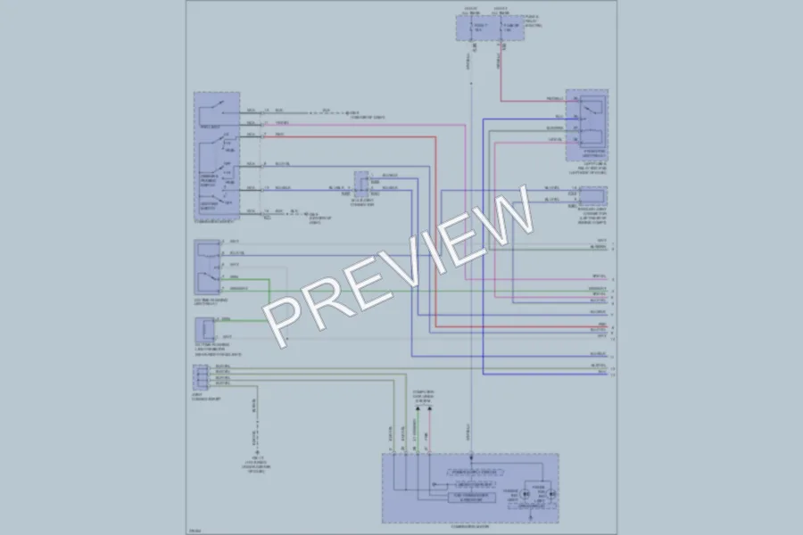 2012 Subaru 2.5L Eng Headlights wiring diagram preview
