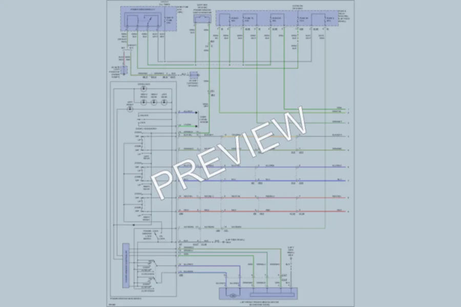2012 Subaru Legacy Power Windows wiring diagram preview