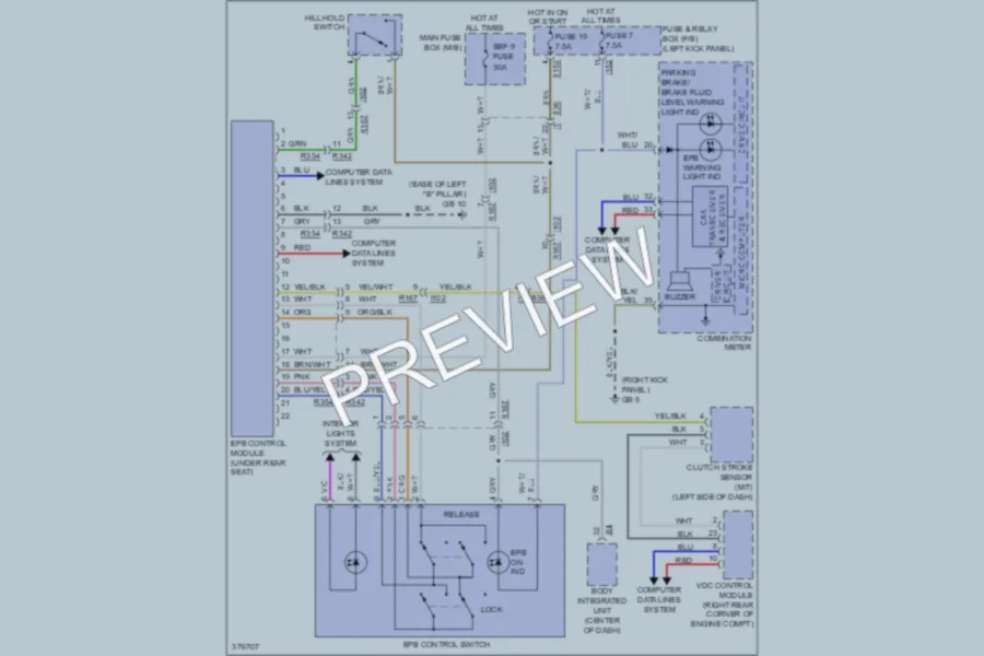2012 Subaru Legacy Shift Interlock wiring diagram preview