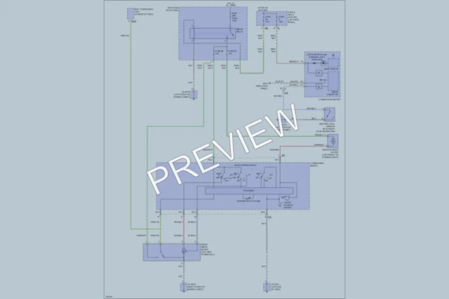 2012 Subaru Legacy Wiper Washer wiring diagram preview