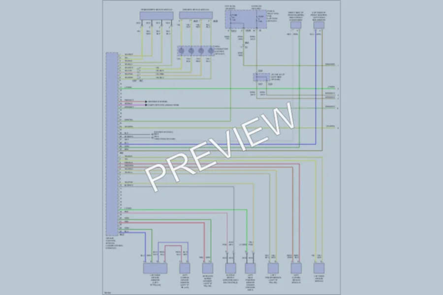 2012 Subaru Tribeca Supplemental Restraints wiring diagram preview