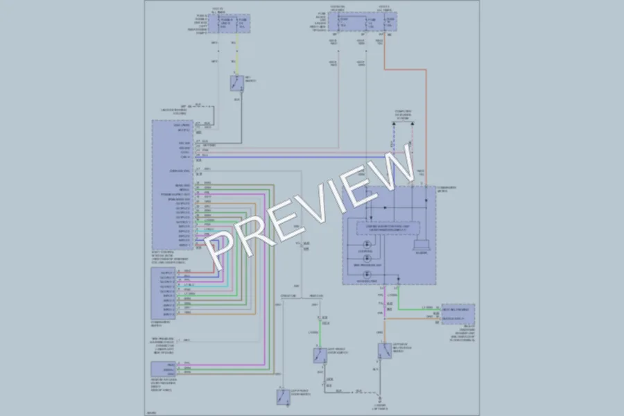 2012 Suzuki Equator Warning Systems wiring diagram preview