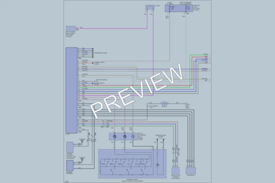 2012 Suzuki Kizashi Radio wiring diagram preview