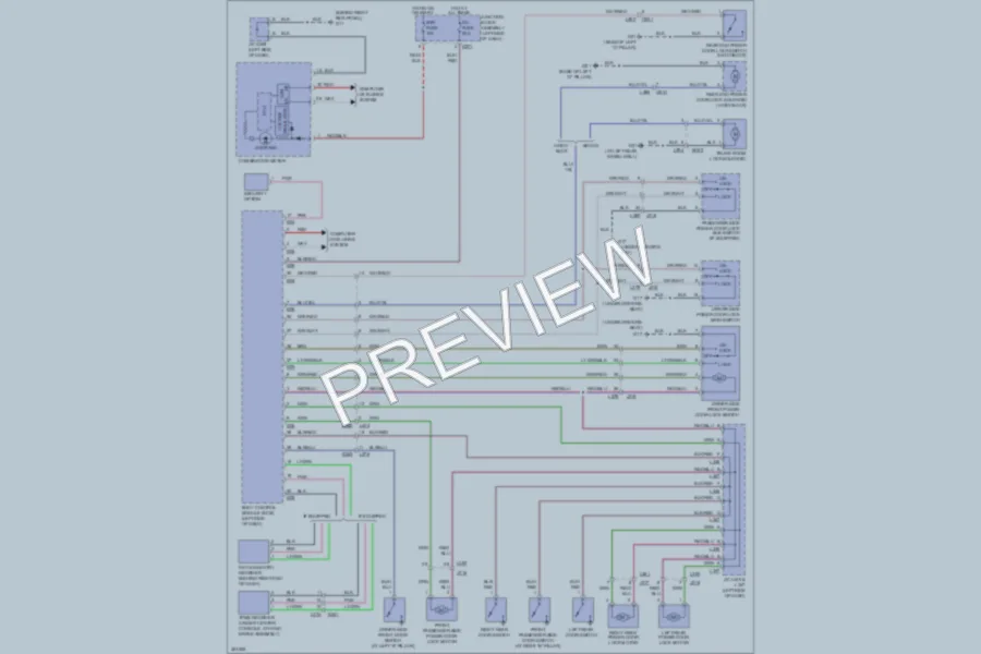2012 Suzuki SX4 Power Door Locks wiring diagram preview