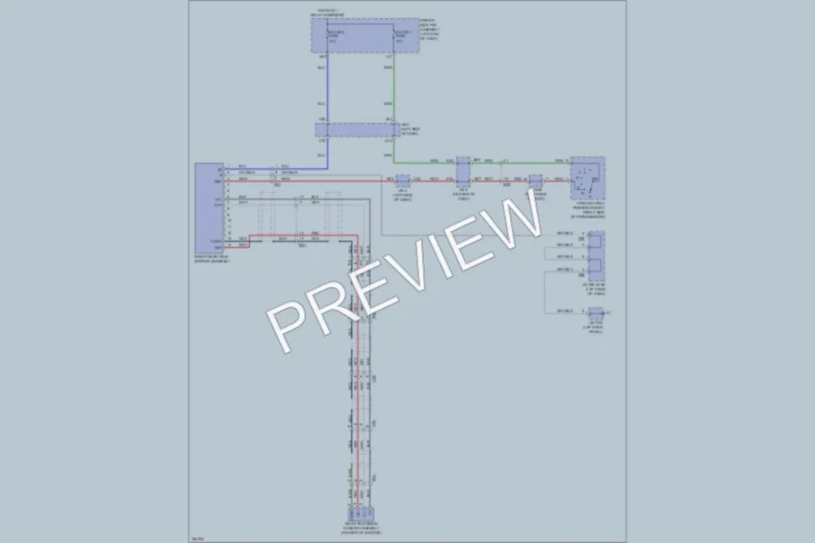 2012 Toyota 4Runner Power Mirrors wiring diagram preview
