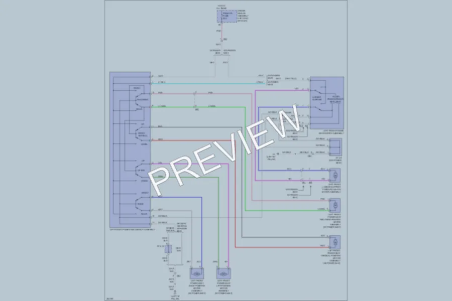 2012 Toyota 4Runner Power Seats wiring diagram preview