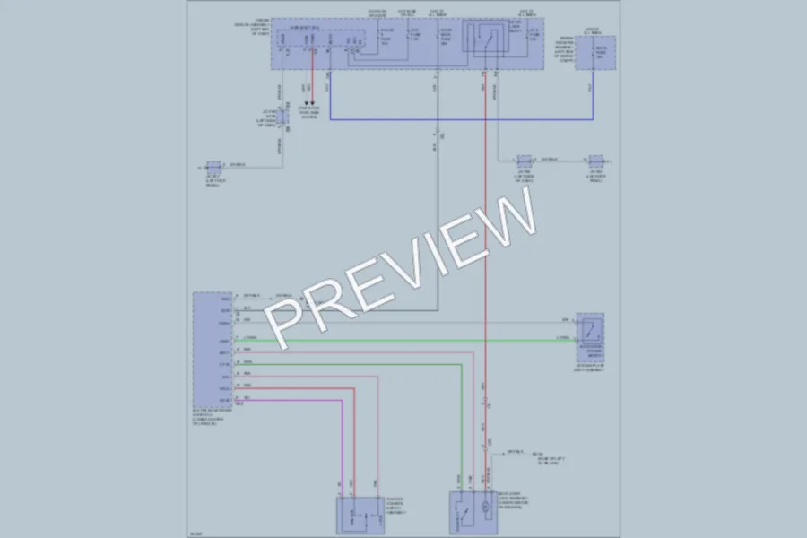 2012 Toyota 4Runner Trunk Tailgate Fuel Door wiring diagram preview