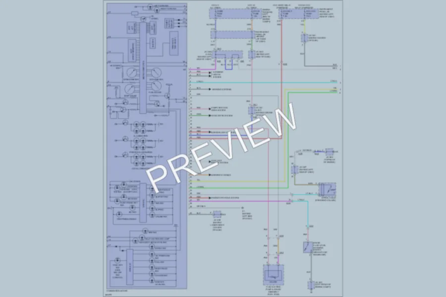 2012 Toyota Avalon Instrument Cluster wiring diagram preview