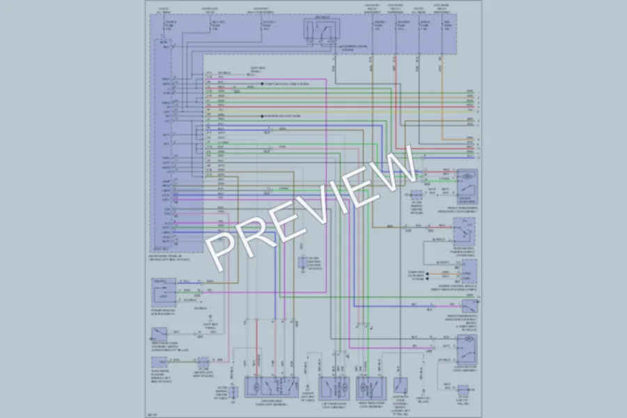2012 Toyota Avalon Power Door Locks wiring diagram preview